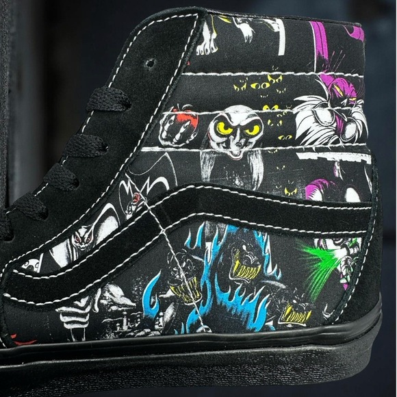Disney x Vans SK8-Hi 100 Villains Sneakers Shoes Limited Edition M 6.5, W 8.0 - Picture 9 of 14
